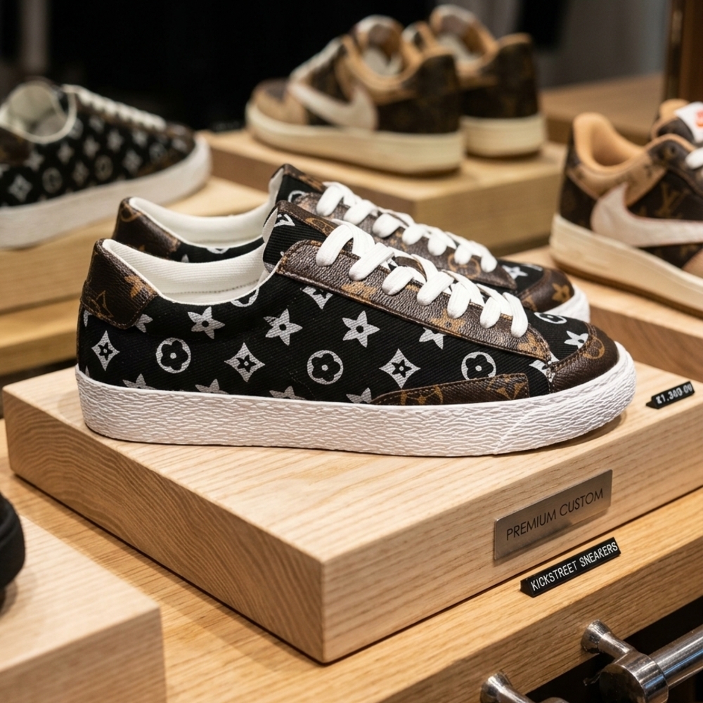 New Classy Monogram Quiet Luxury Sneakers - Picture 2 of 6